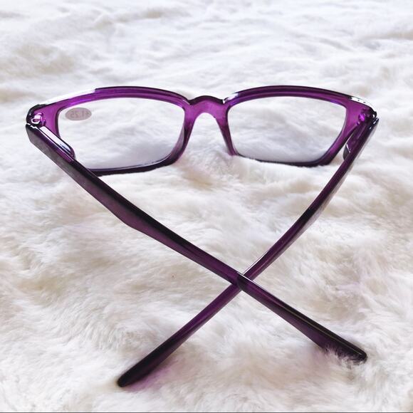 Ashley Purple Pattern Reader Blue Light Glasses - Picture 11 of 11